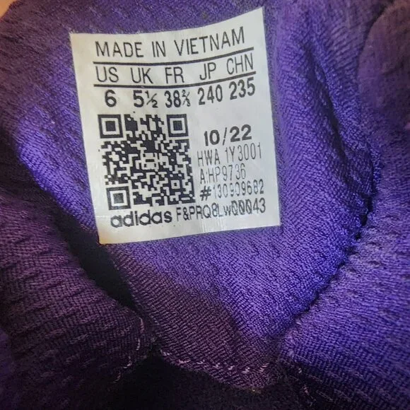 Adidas Ultra 4D Black Purple Running Sneaker Shoes Mens Size 6 | HP9736 - Picture 10 of 11